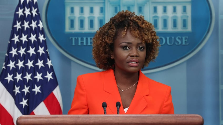 karine jean pierre dodges questions on biden repeating story at campaign event