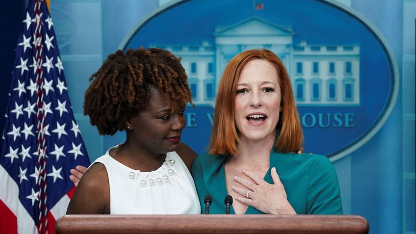 Jen Psaki and Karine Jean-Pierre