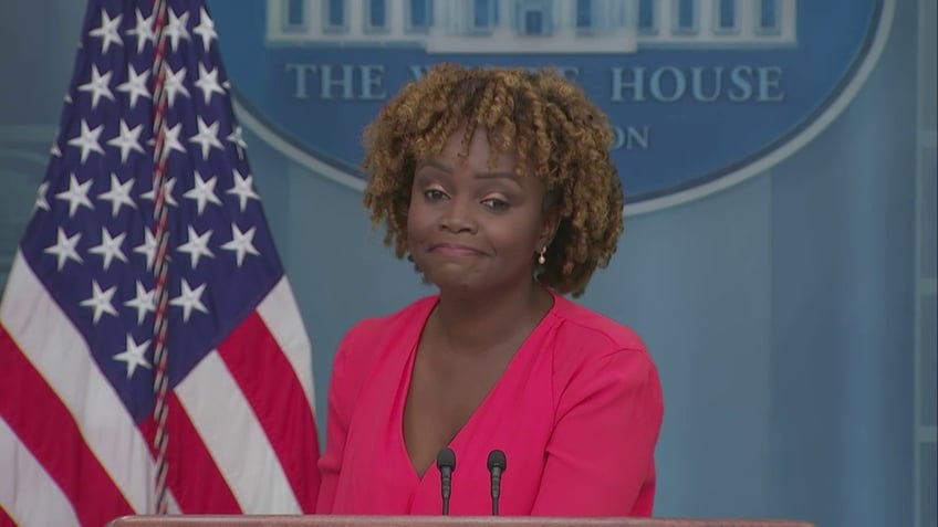 karine jean pierre scoffs at question on brunch lids because biden felt tired ridiculous assumption