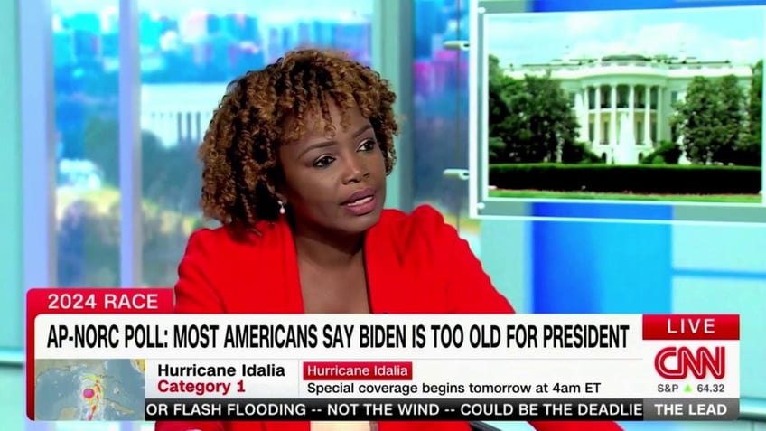 karine jean pierre scoffs at question on brunch lids because biden felt tired ridiculous assumption