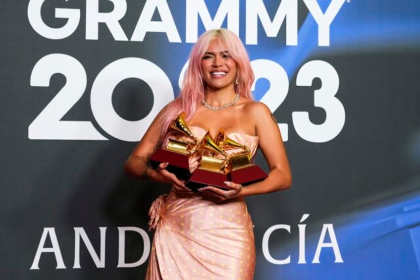 karol g wins best album at latin grammys with bizarrap and shakira also taking home awards