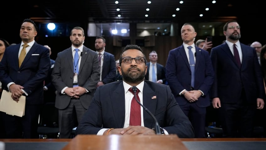 Kash Patel, President Donald Trump's choice to be director of the FBI, arrives for his confirmation hearing before the Senate Judiciary Committee at the Capitol in Washington, Thursday, Jan. 30, 2025. (AP Photo/Ben Curtis)