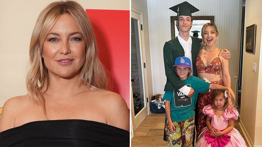 kate hudson/kate and her three kids 