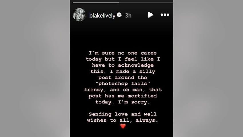 Blake Lively's Instagram Story