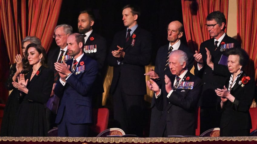 the royal family at festival of remembrance