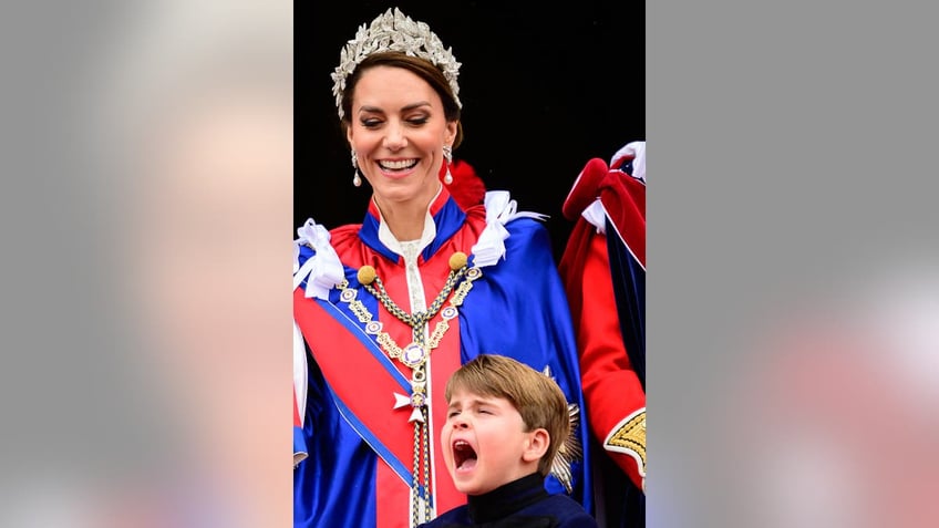 Princess Kate Prince Louis at coronation