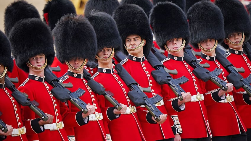 Members of the Household Division during Trooping