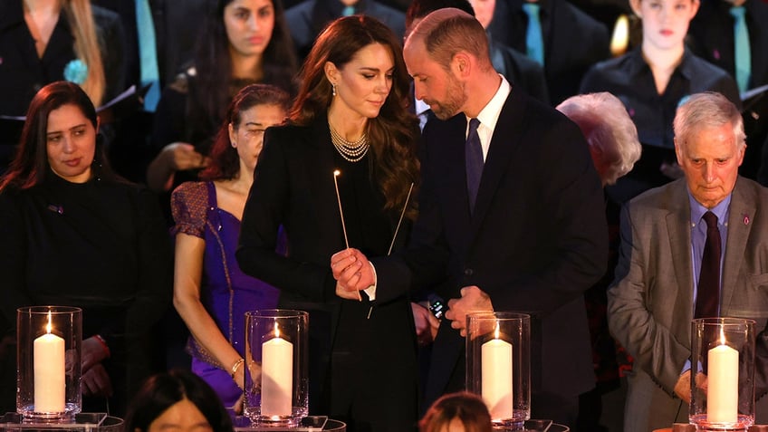 Prince William and Kate Middleton at the Holocaust Memorial Day Commemoration Ceremony.