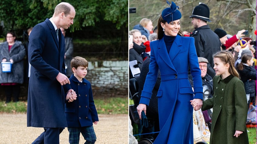 A photo of Prince William, Kate Middleton with kids