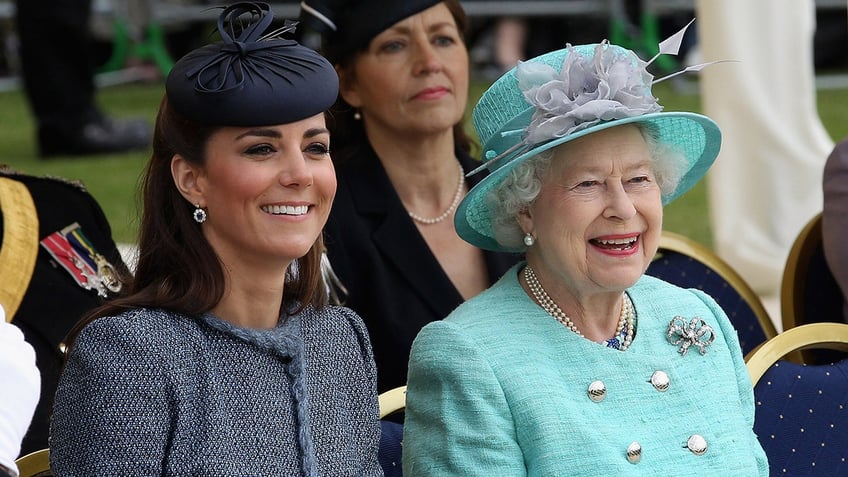 Queen Elizabeth II and Kate Middleton visit The East Midlands