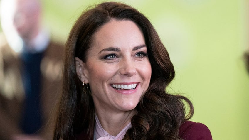 A close-up of Kate Middleton smiling