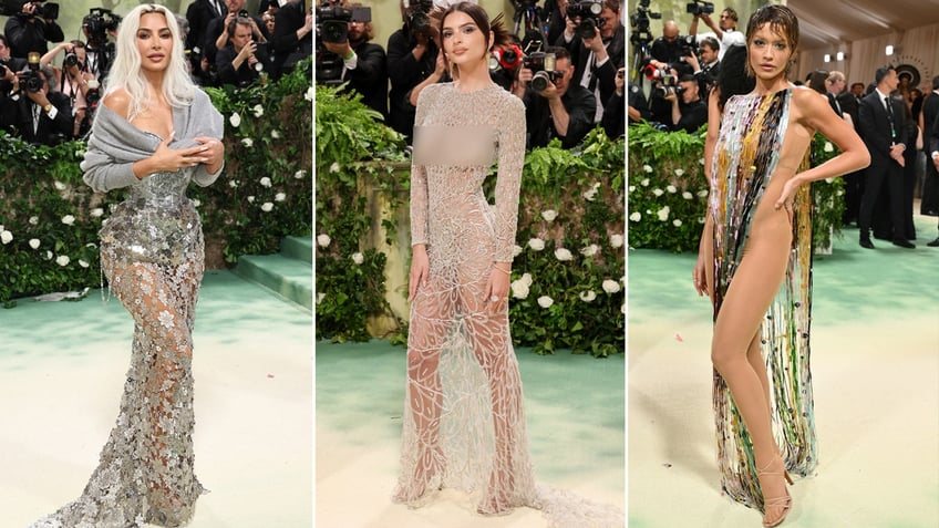 Kim Kardashian, Rita Ora and Emily Ratajkowski showed some skin at the Met Gala.