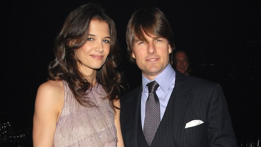 Katie Holmes and Tom Cruise on the red carpet