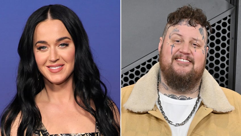 Jelly Roll and Katy Perry walk red carpets at awards shows.