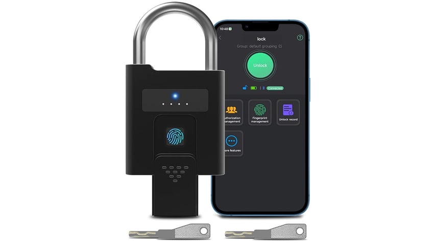 fingerprint padlock Amazon ECOMM