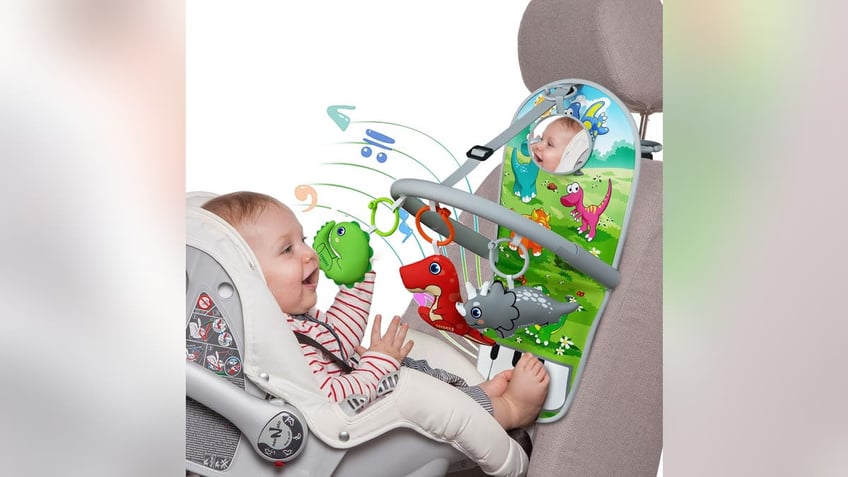 Create enrichment for your baby during long trips. 