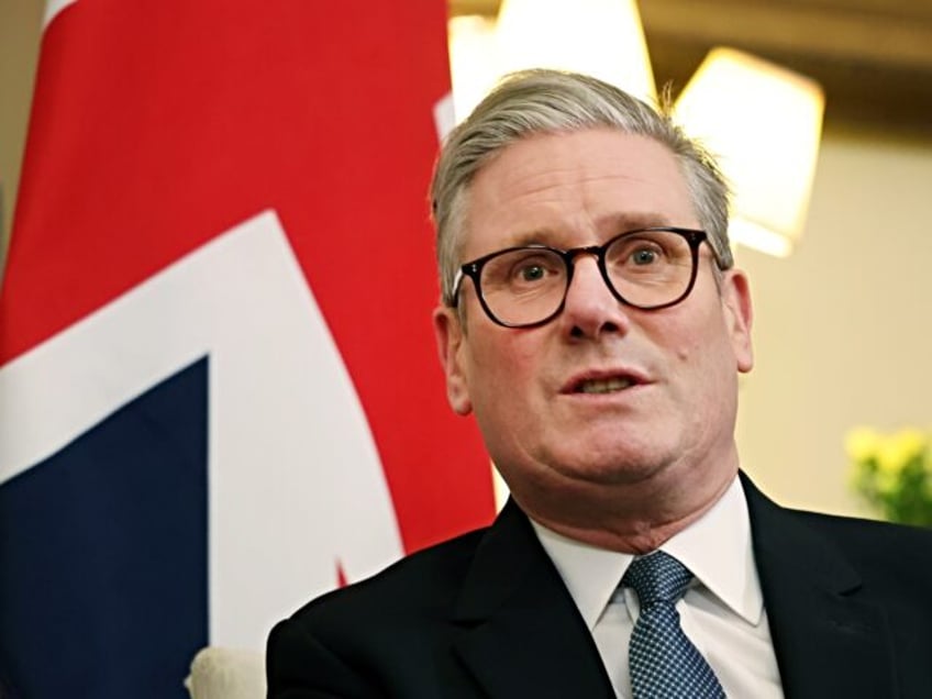 Keir Starmer, UK prime minister, during a meeting with Dick Schoof, Netherlands' prime min