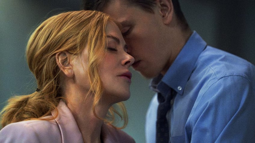 A shot from "Babygirl" of Nicole Kidman and co-star Harris Dickinson