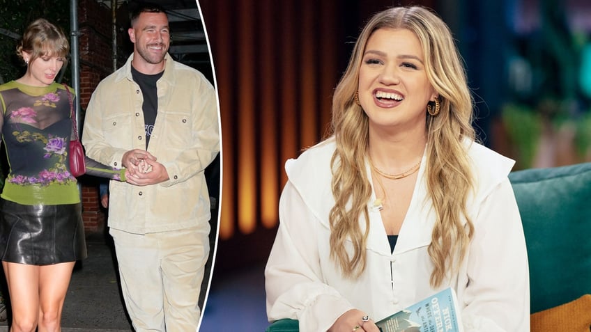 kelly clarkson jokes taylor swift travis kelce have taken over nfl its like youre watching housewives