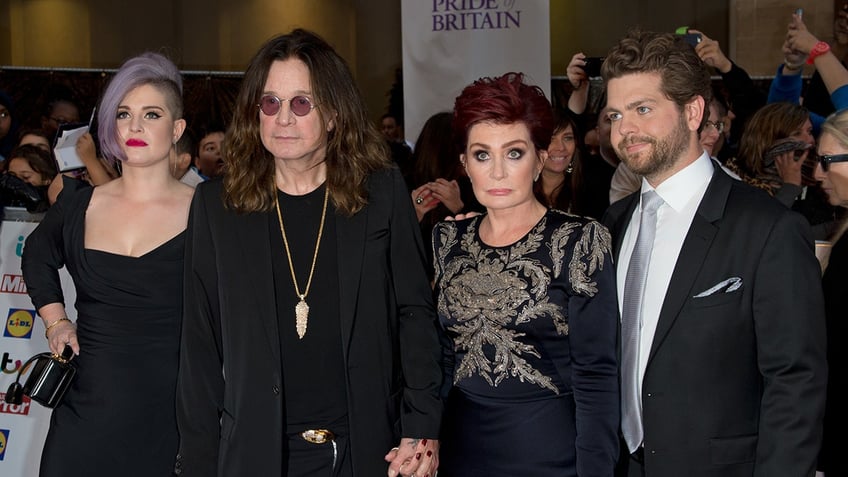 Ozzy Osbourne with his family