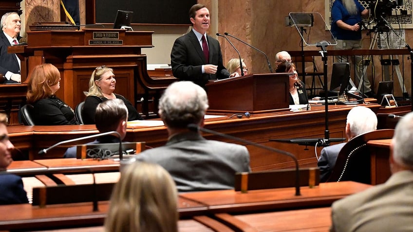 Andy Beshear speaks