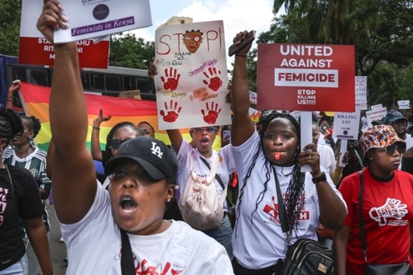 Activists marched in Kenya in January against an alarming rise in murders of young women