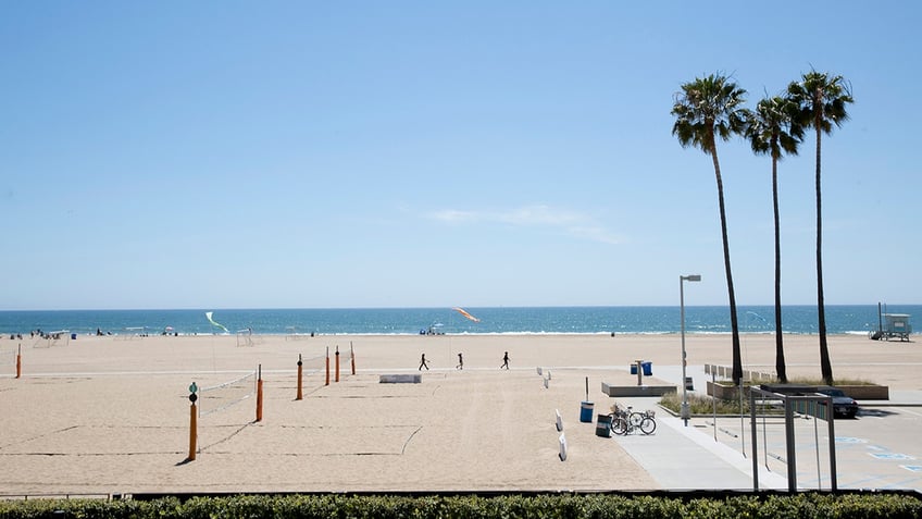 Santa Monica beach volleyball