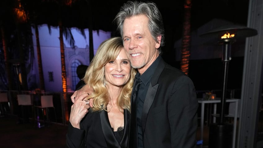 Kevin Bacon and Kyra Sedgwick at the Vanity Fair Oscars Party