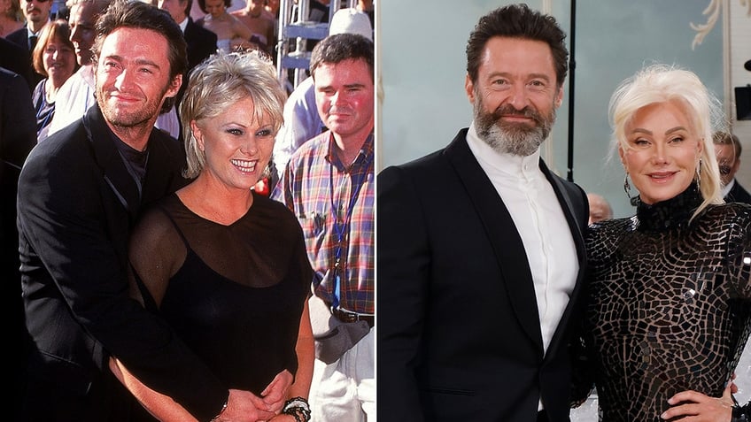 Hugh Jackman and Deborra-Lee Furness then and now split