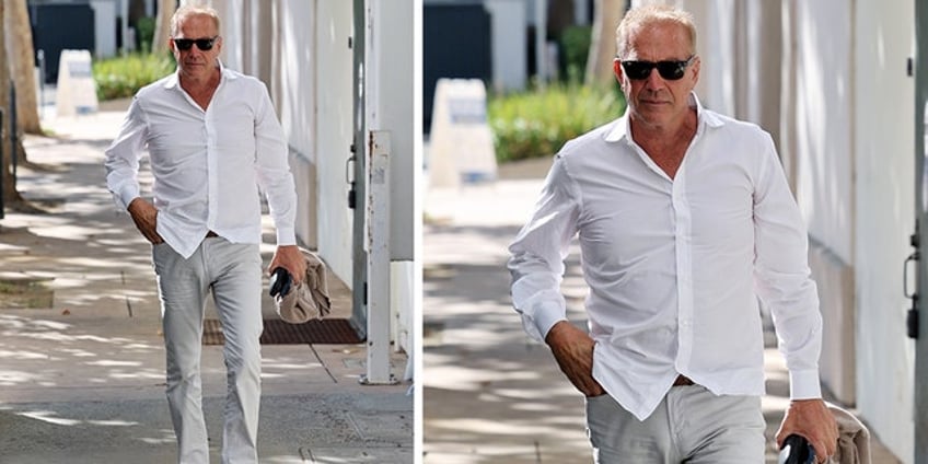 kevin costner ex christine attend divorce depositions in santa barbara ahead of hearings