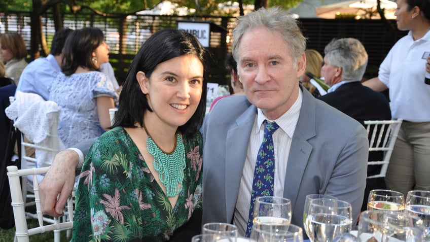 Phoebe Cates and Kevin Kline attend a theater event