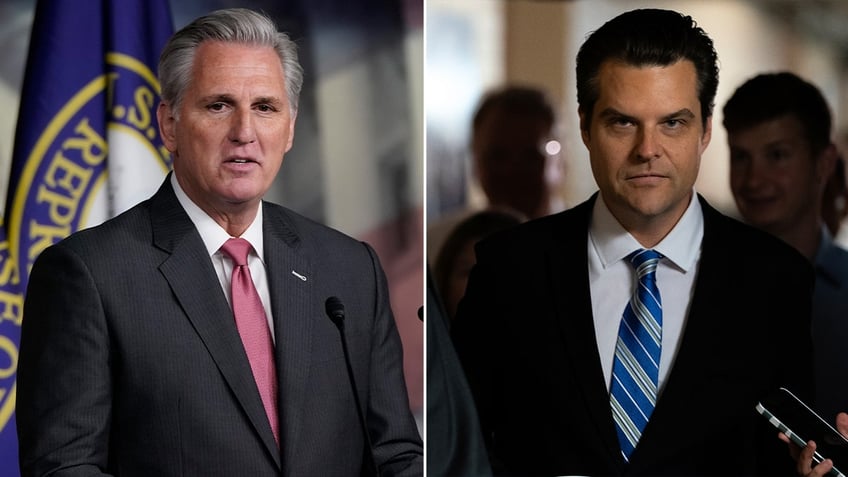 kevin mccarthy matt gaetz trade jabs as fierce rivalry continues he belongs in jail