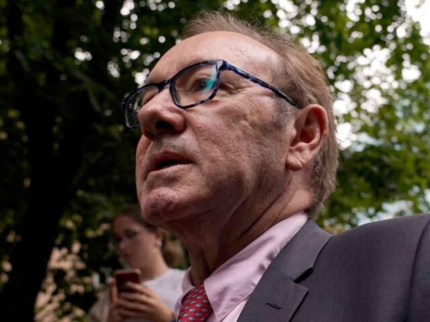 Actor Kevin Spacey leaves Southwark Crown Court in London, Wednesday, July 26, 2023. A Jur