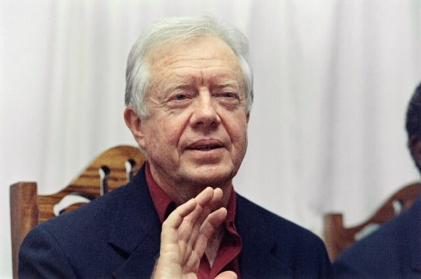 Jimmy Carter, seen here in 1991, is receiving hospice care at home