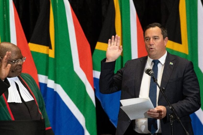 John Steenhuisen heads the second-largest party, the Democratic Alliance, in South Africa'