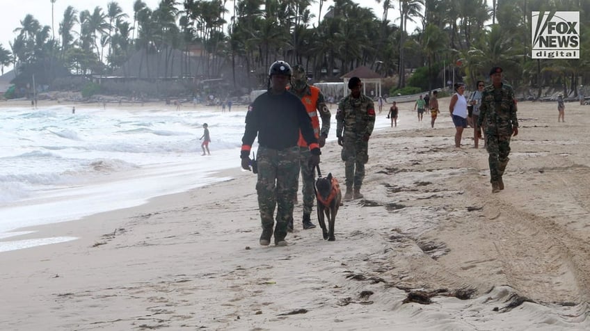 Sudiksha Konanki search teams on the Riu Republica Resort beaches in the Dominican Republic