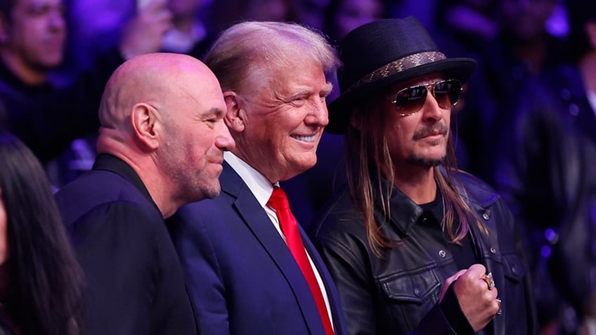 Trump, Dana White, and Kid Rock