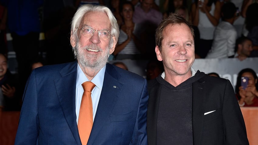 Donald Sutherland and Kiefer Sutherland posing together