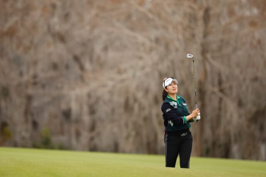 Kim A-lim of South Korea leads by three shots heading into Sunday's final round of the LPG