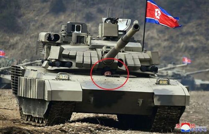 kim jong un drives tank in live fire preparations for war drill