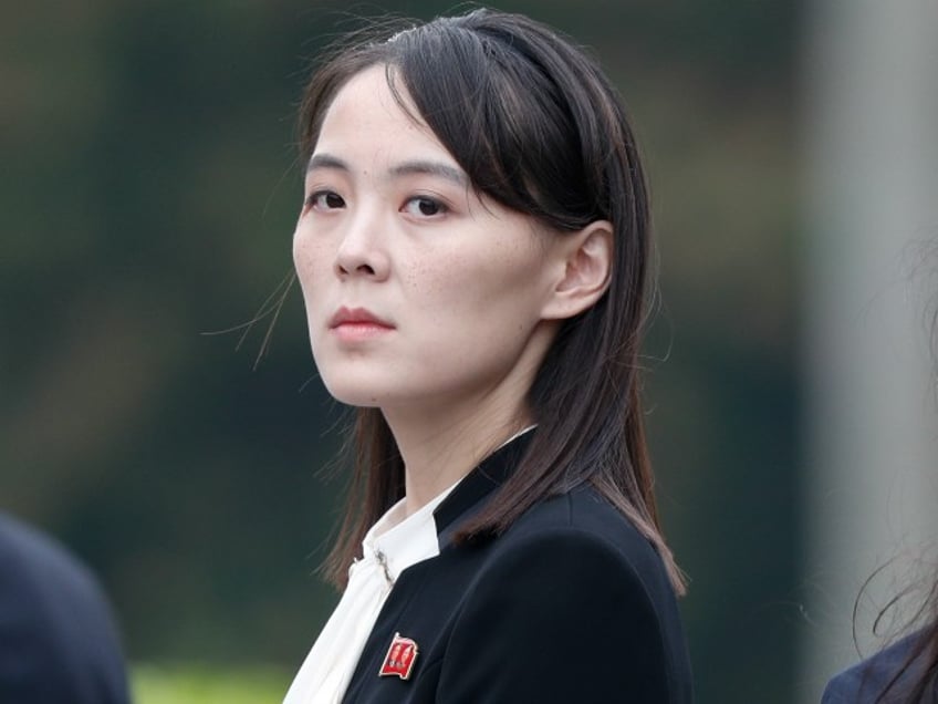 Kim Yo Jong, sister of North Korea's leader Kim Jong Un, attends wreath laying ceremony at Ho Chi Minh Mausoleum in Hanoi, March 2, 2019. (Photo by JORGE SILVA / POOL / AFP) (Photo credit should read JORGE SILVA/AFP via Getty Images)