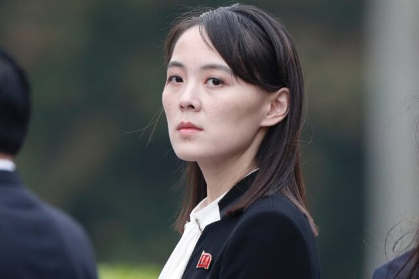 Kim Yo Jong, sister of North Korean leader Kim Jong Un, photographed in Hanoi in November