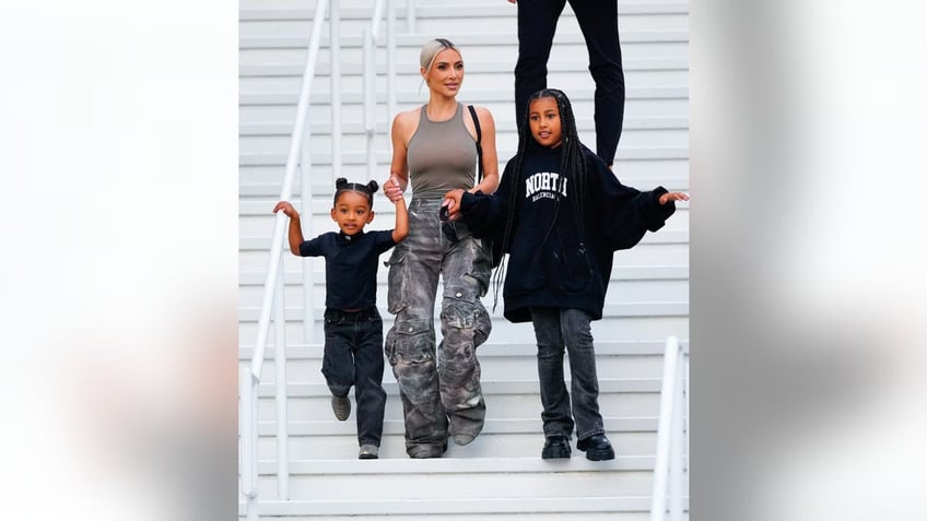 Kim Kardashian, North and Chicago West