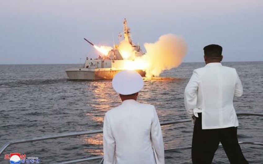 kim oversees cruise missile test from warship in response to us drills