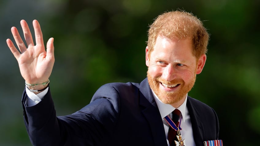 Prince Harry waving