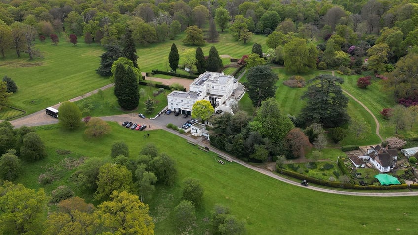 An aerial view of Royal Lodge.