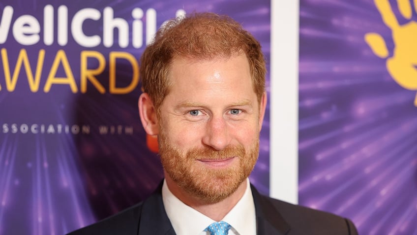 A close-up of Prince Harry smiling at the WellChild Awards