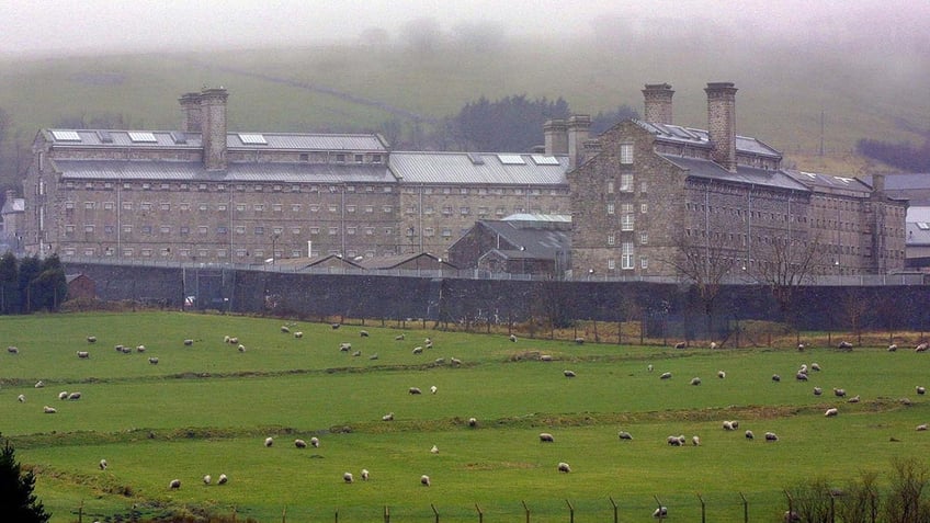 An aerial view of Dartmoor Prison.