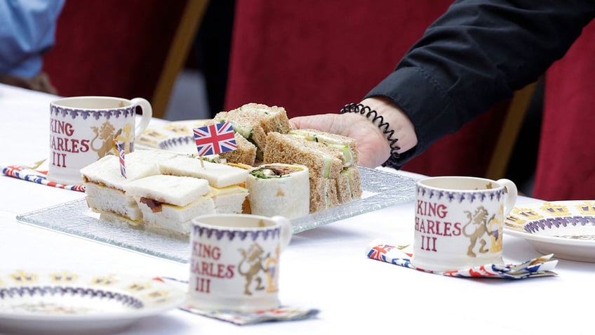 British sandwiches laid out.