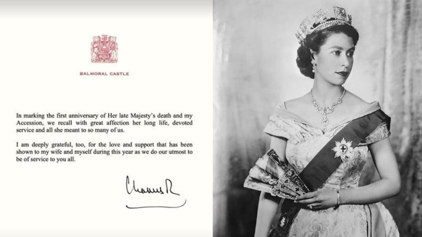 king charles remembers queen elizabeths long life devoted service in message 1 year since her death